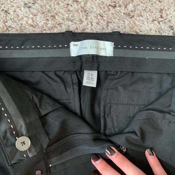 Gap True Straight Two-Way Stretch Pants in Black - Picture 5 of 5